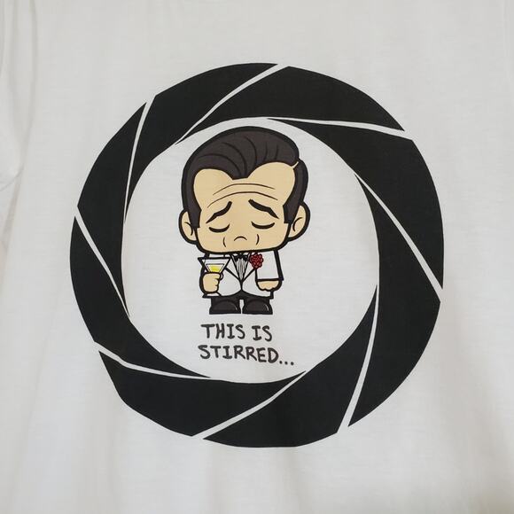 Rock Me | Funny James Bond Cartoon Character Tee - Picture 2 of 5